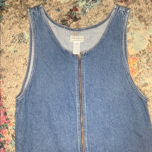 Like 🆕 Arizona denim jean 90s jumper romper dress - Picture 3 of 7